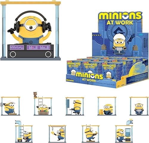 POP MART, Minions - Base secreta, figura de acción, juego de 99, juguetes de colección, caja al azar, regalo para cumpleaños, Navidad, fiestas,