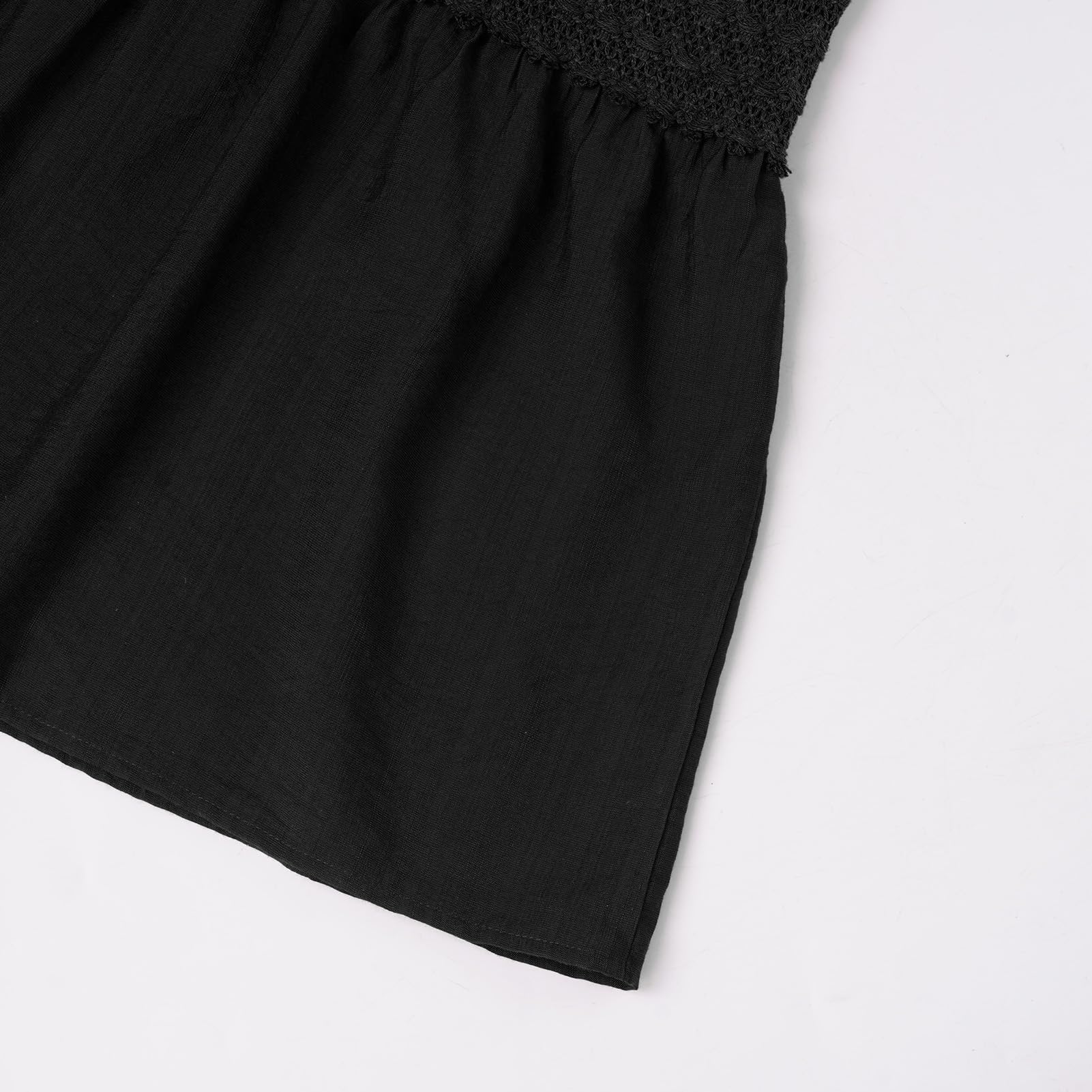 Odizli Abito da donna lungo estivo spento a spalla messicano boho floreale ricamo pizzo a linee A maxi