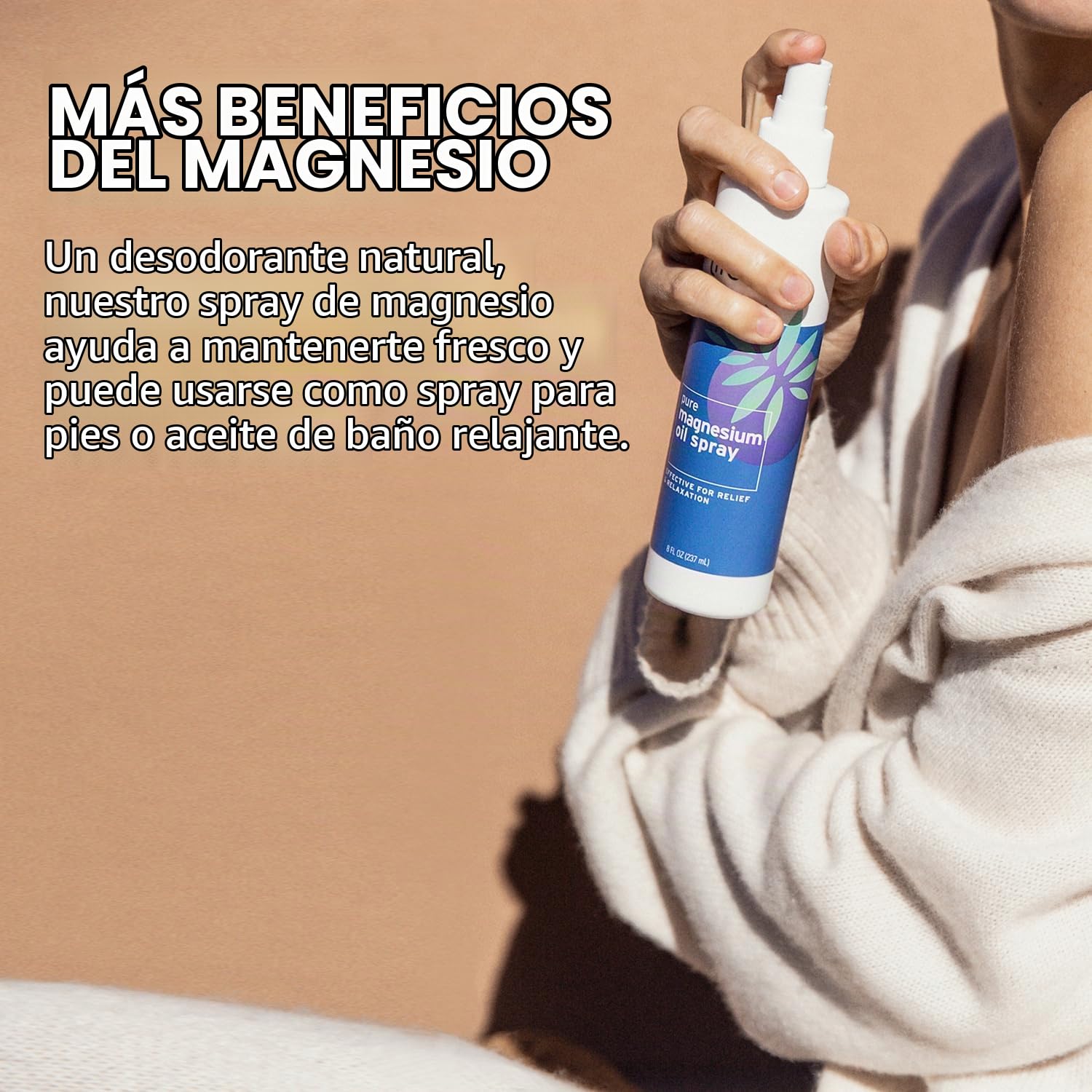 Life-Flo Aceite de magnesio puro | Spray de cloruro de magnesio 100% puro del fondo marino de Zechstein antiguo | para relajar y rejuvenecer músculos y articulaciones | 8 onzas