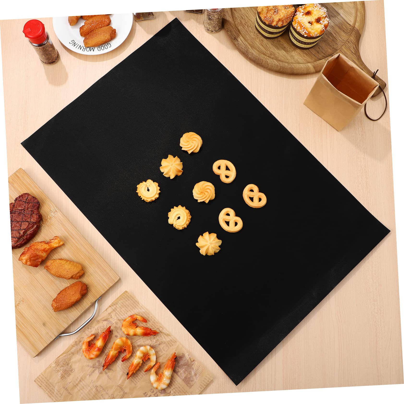 DECHOUS 9piezas Tapete Para Horno Para Base Del Horno Revestimientos Para Asadores Bandejas Para Hornear Para Cocinar Revestimientos Antiadherentes