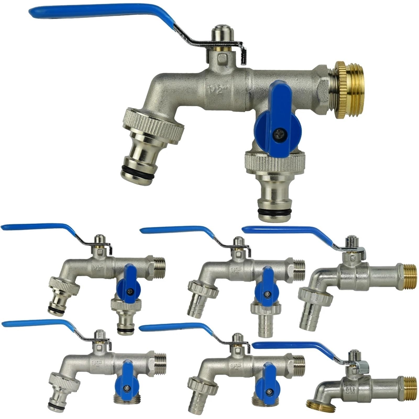 Rubinetto Giardino Giardino di Ricambio 1/2 ''IBC Serbatoio Dell'acqua Connettore In Ottone Rubinetto Rubinetto Adattatore 2-Way 1-Way Tubo di Irrigazione Giunto raccordo valvola a sfera(SPL11-584)