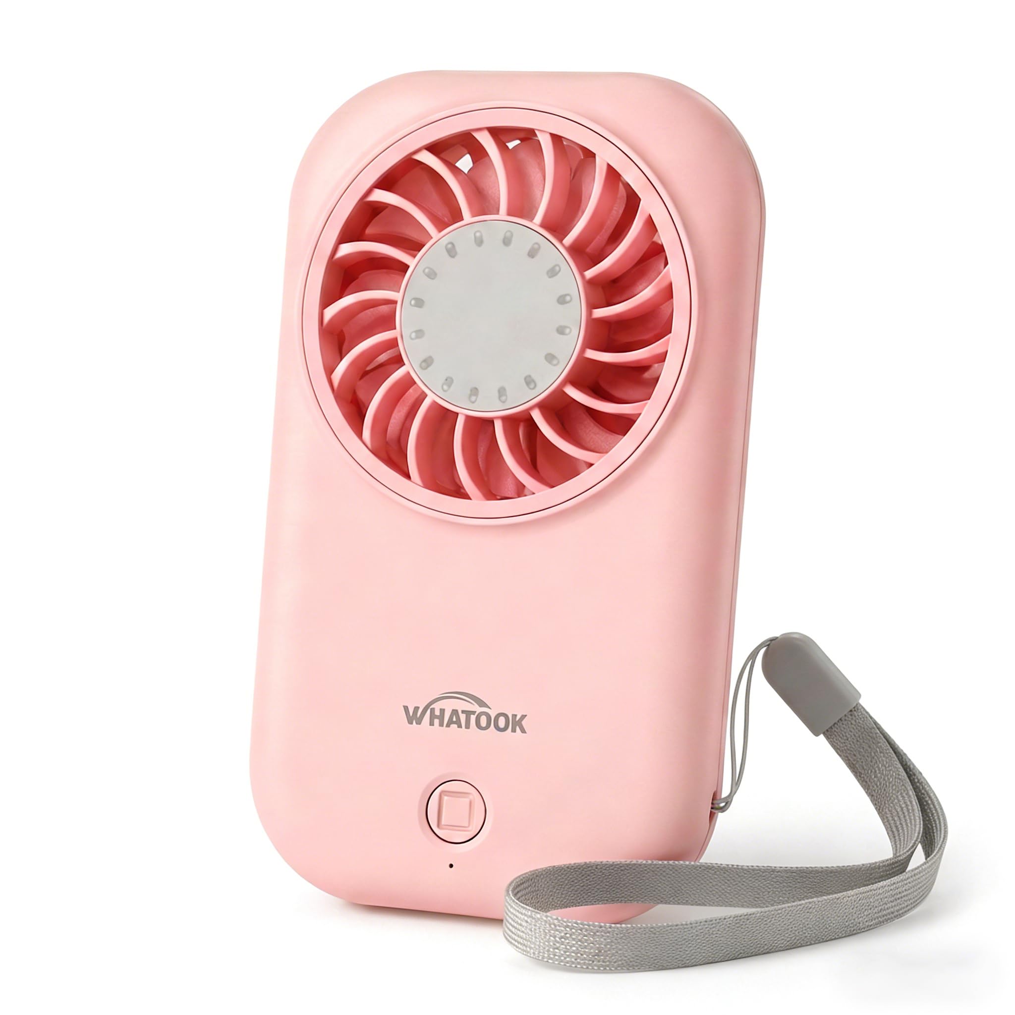 WHATOOK Mini Handheld Fan: 0.59in Ultra-Slim & 0.12lbs Light Pocket Fan,11000 RPM Turbo Power,5 Speeds,USB-C Rechargeable Portable Small Personal Fan for Travel Essentials,Outdoor,Women Makeup & Lash