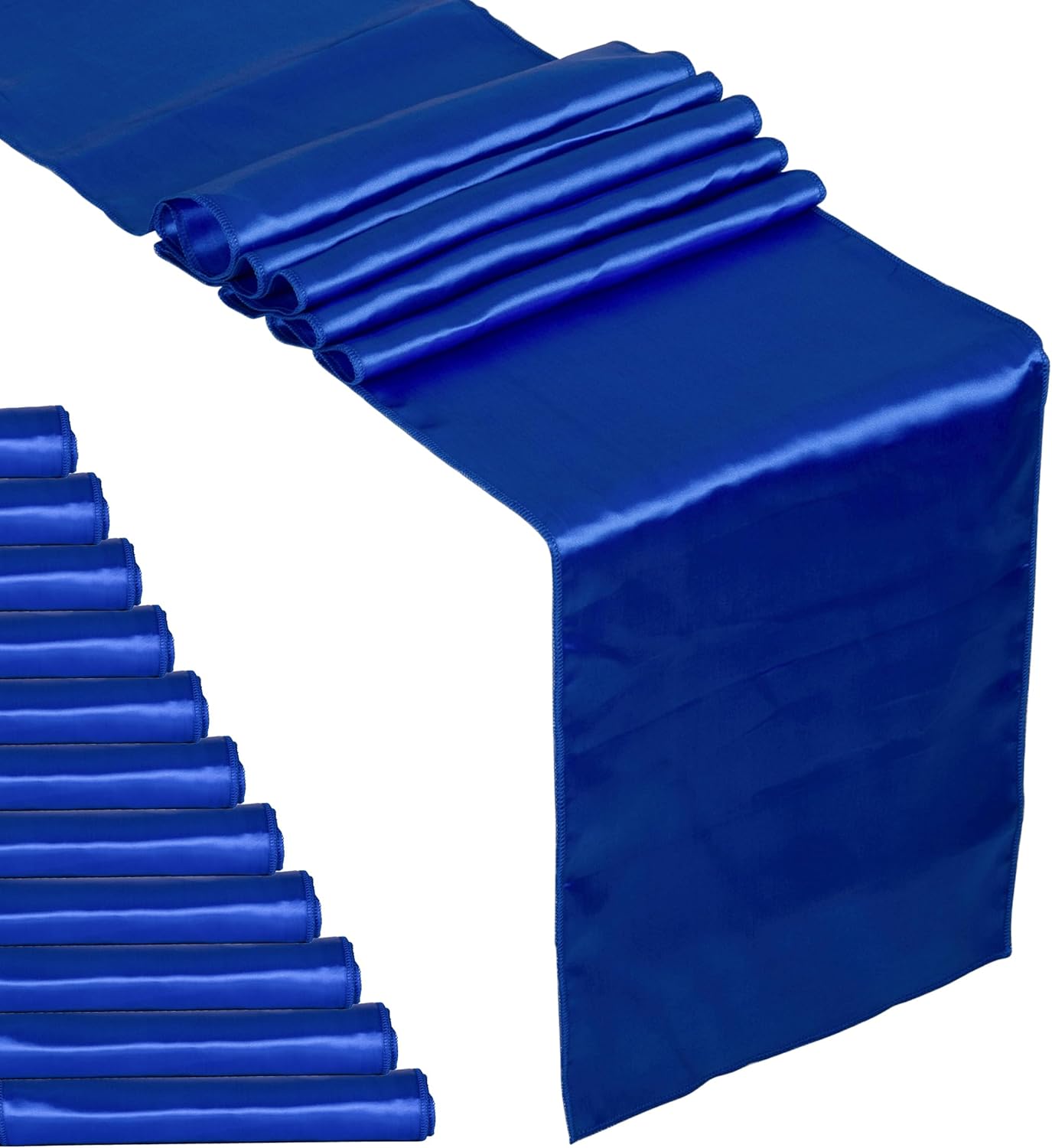 Fynite 12 Pack Satin Table Runner 12 x 108 Inches Long