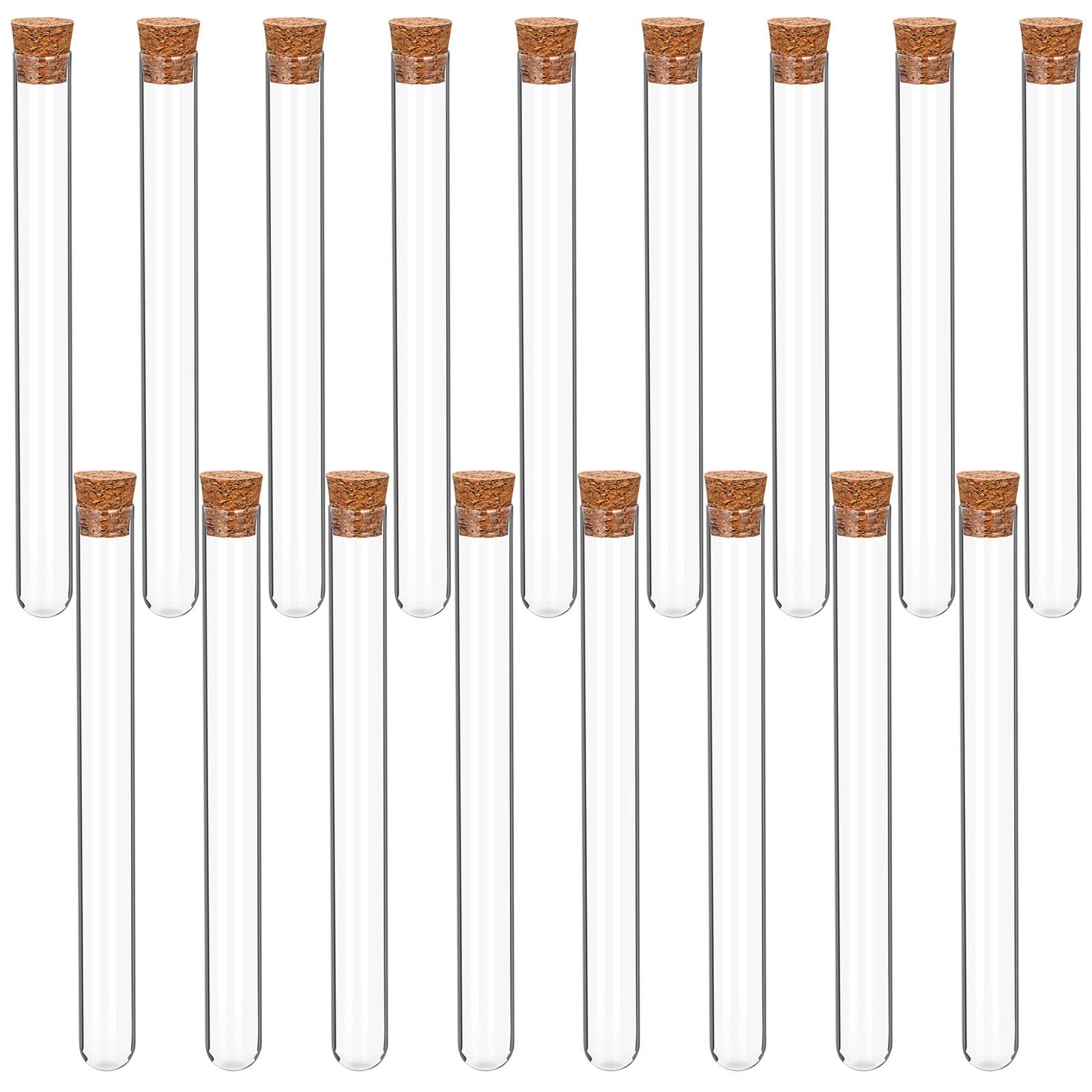 55 szt. szklanych probówek z korkami, 30 ml, 20 x 150 mm