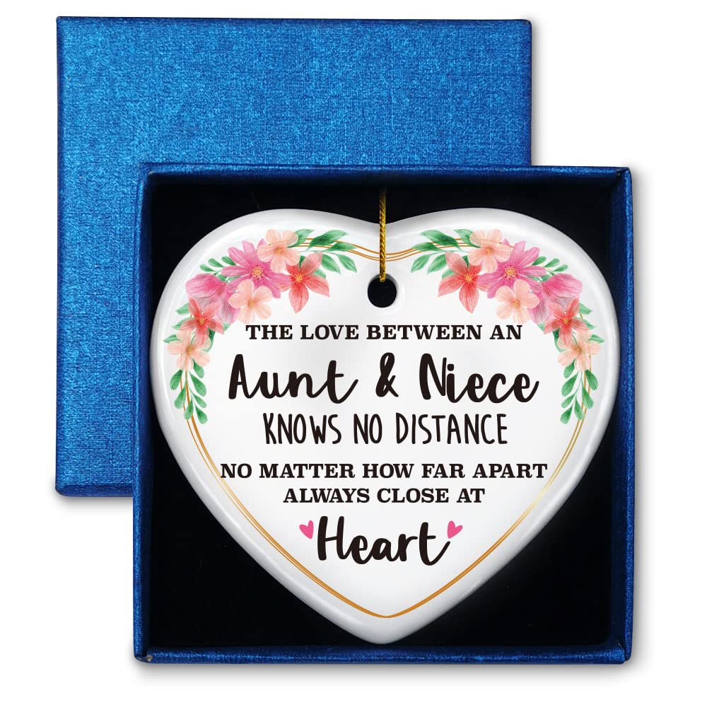 Amazon.com: Best Aunt Gift from Niece, The Love Between an Aunt & Niece  Knows No Distance, Ornament Keepsake Sign Heart Plaque Gift for Aunt,  Birthday Christmas Mother's Day Thanksgiving Gifts for Aunt :
