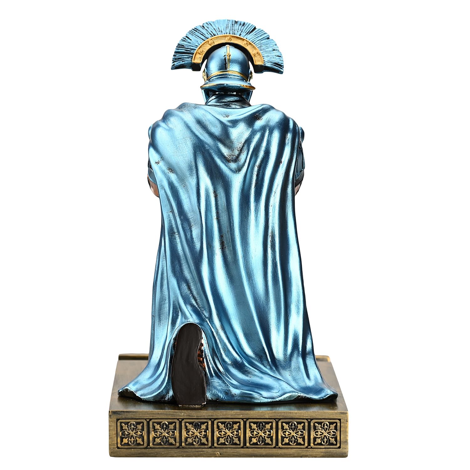 Centurion Cloak Warrior Knight, uchwyt na długopisy, stojak na telefon komórkowy, organizer na biurko i akcesoria jako prezent do biura i domu (niebieski)