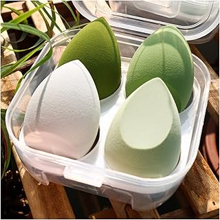 4pcs Makeup Blender Cosmetic Puff Sponge with...