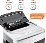 Bonsaii 120-Sheet Auto Feed Micro Cut Paper Shredder with Casters | 30-Min Run Time, P-4 Security, 6-Gal Bin, Heavy Duty Shredders for Home Office, C233-B