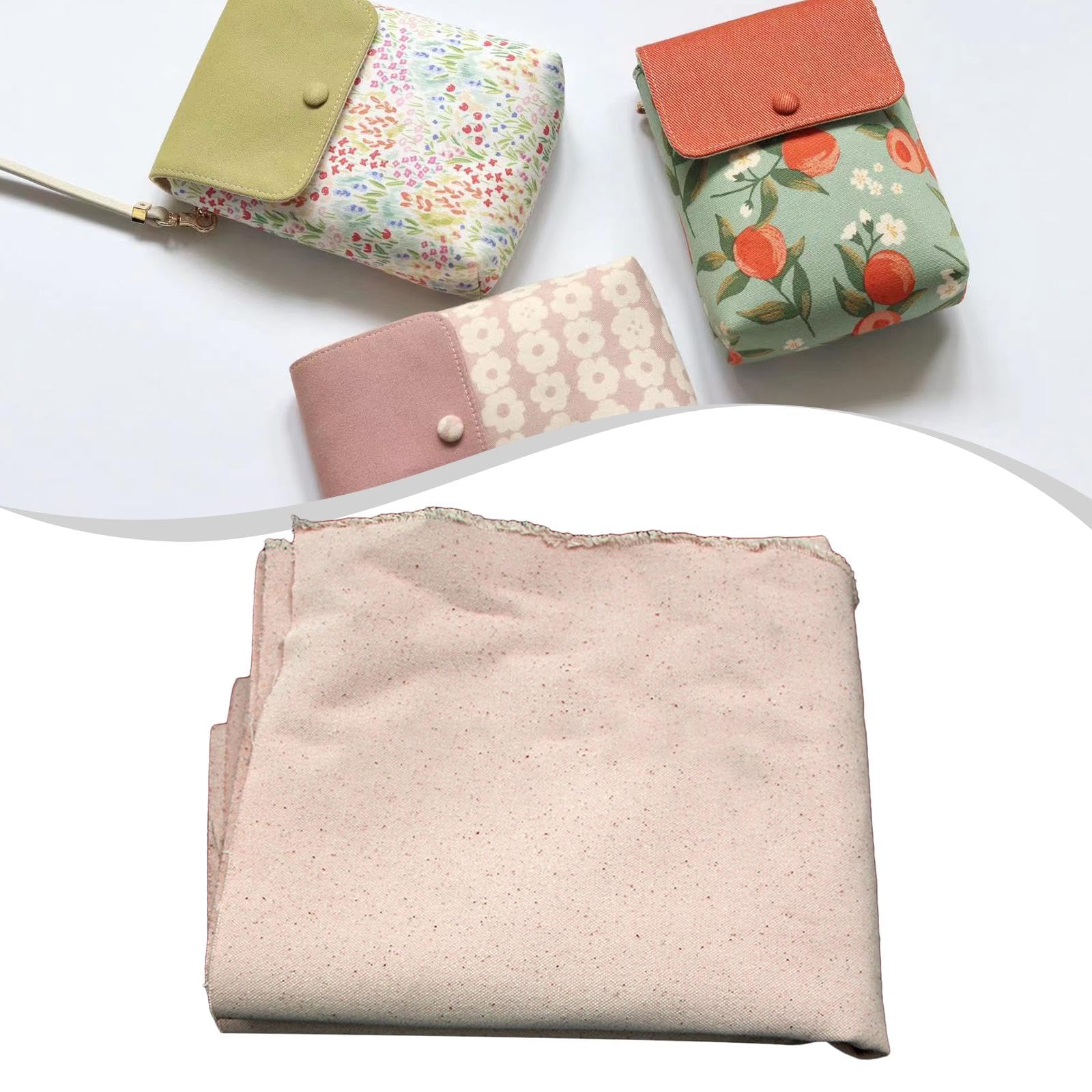 Entretela Termoadhesiva Loft Rollo de Lona para Planchar para Bolsos, Tapicería, Costura, Suministros para Manualidades, Manteles, Apto para El Hogar, 12 oz por Medio Metro, Individual