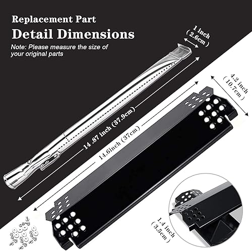 Miniatura 9 de Uniflasy Parrilla para piezas de repuesto Nexgrill 720-0888, 720-0888N 720-0830H 720-0830D 720-0783E 720-0864 720-0830A 720-0888S Tubo de quemador