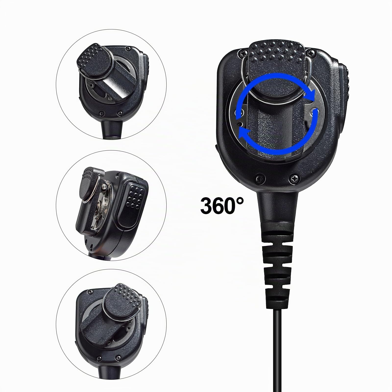HYS compatible con Sepura, Sepura STP8000 y STP9000, accesorios de radio, micrófono de mano y altavoz