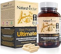 Vista 1 de NaturaNectar Ultimate Bee Propolis Contenido NSF certificado Propóleo brasileño premium rojo, verde y marrón con flavonoides y PWE