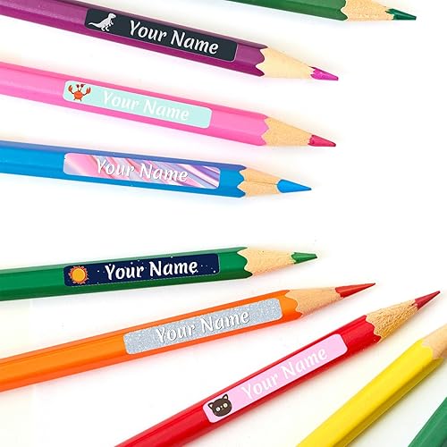 Miniatura 5 de 100 calcomanías personalizadas con nombre para niños, etiquetas de vinilo personalizadas, impermeables, para papelería escolar, libros, botellas de