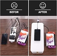 Vista 7 de 3 Pack Cable Management Box with 18 PCS Cable Management Set - Large & Medium & Small Cable Organizer Box to Hide Wires & Power Strips TV Cord