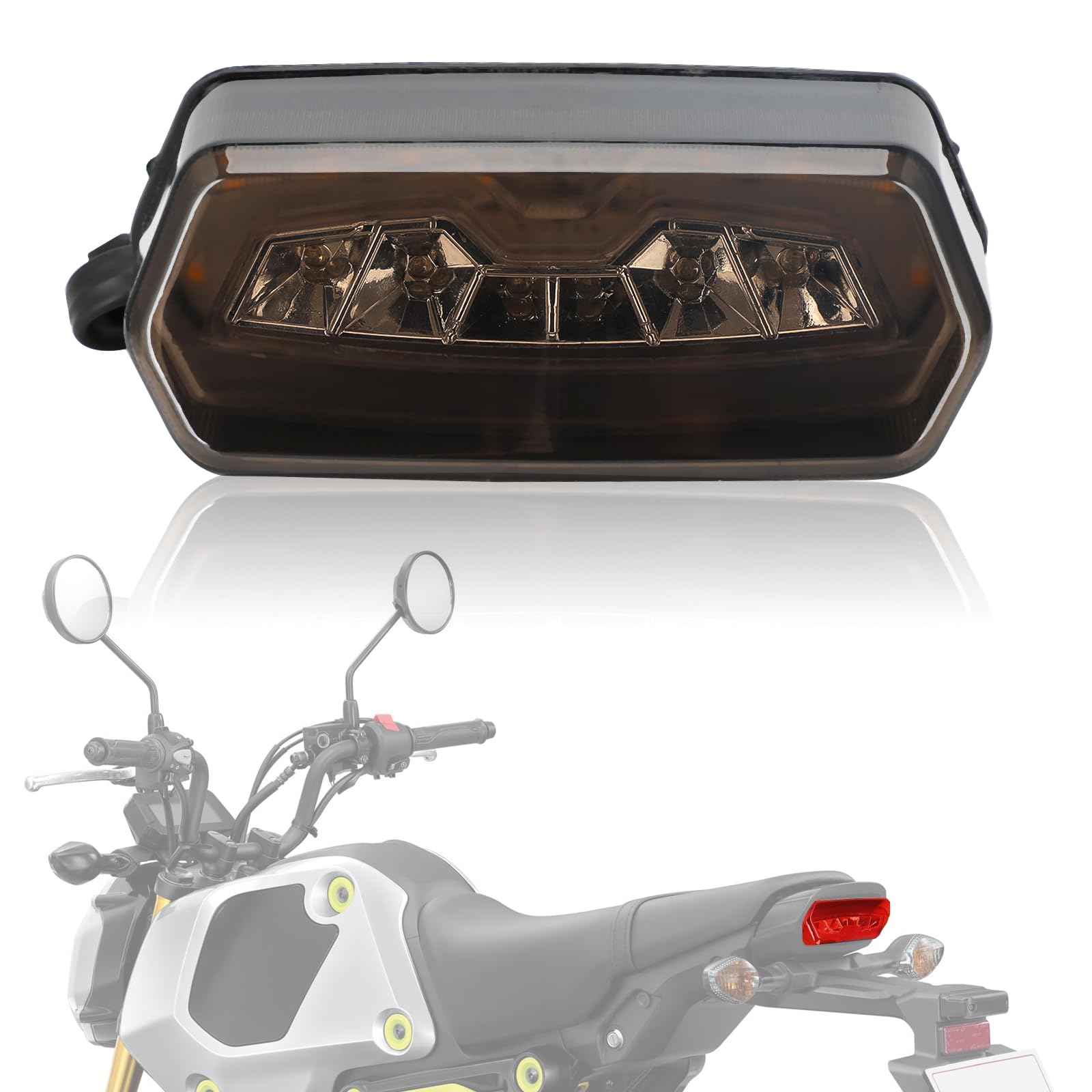 Amazon | JFG バイク テールランプ ウインカー 一体型 12V LED 適用