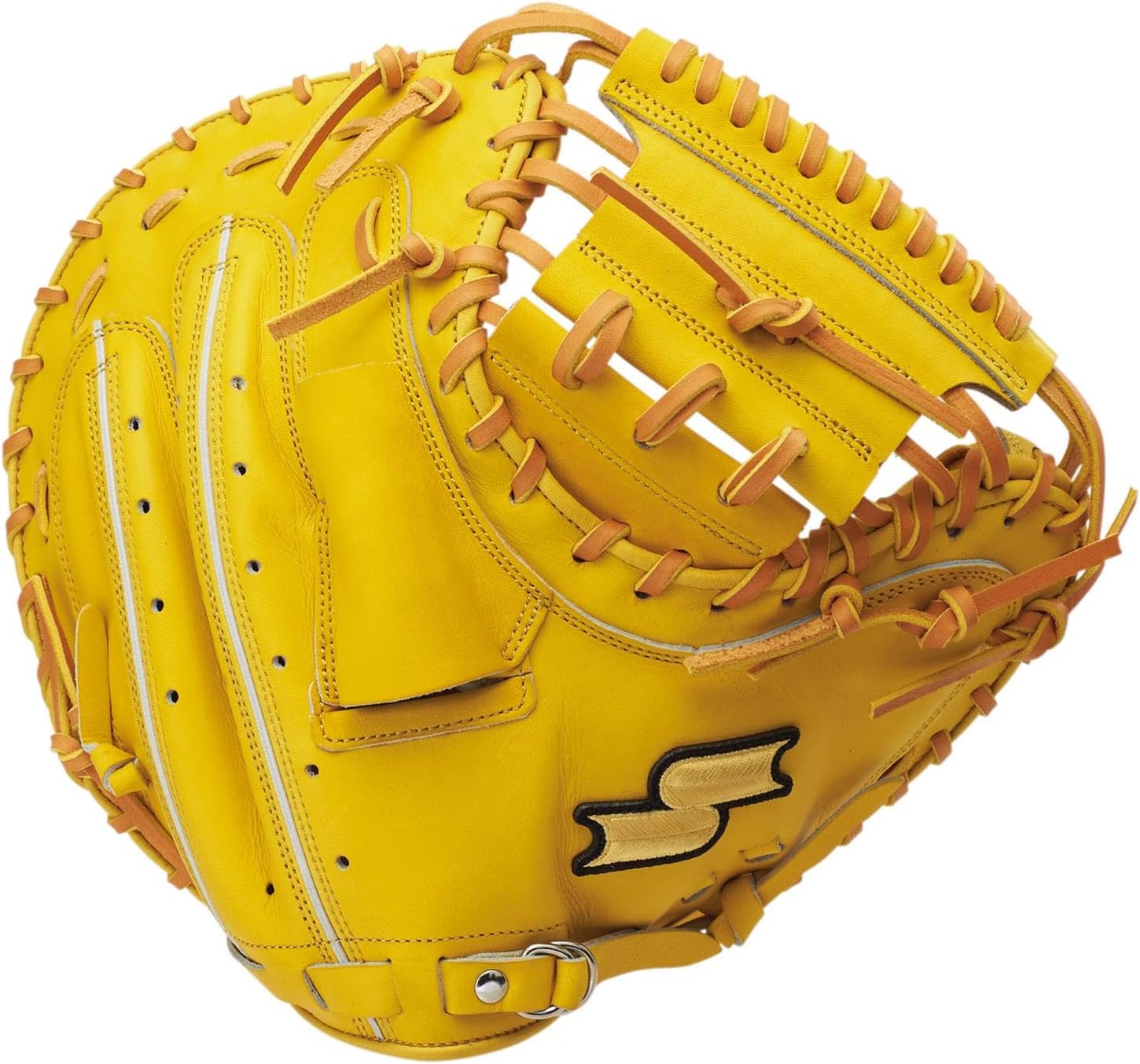 SSK SPM120 Solid Special Selection Mitt Series for Catchers, Light Tan x Tan (4547), L (Right Throw)