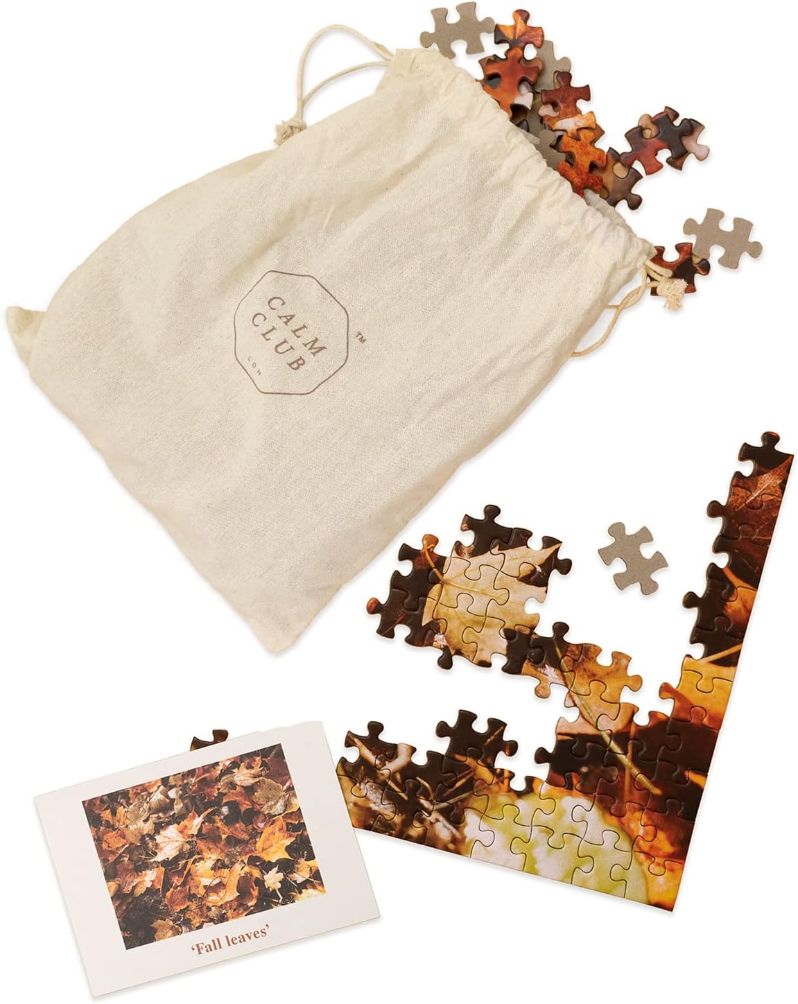 Calm Club Fall Leaves Jigsaw Puzzle Calming and Relaxing