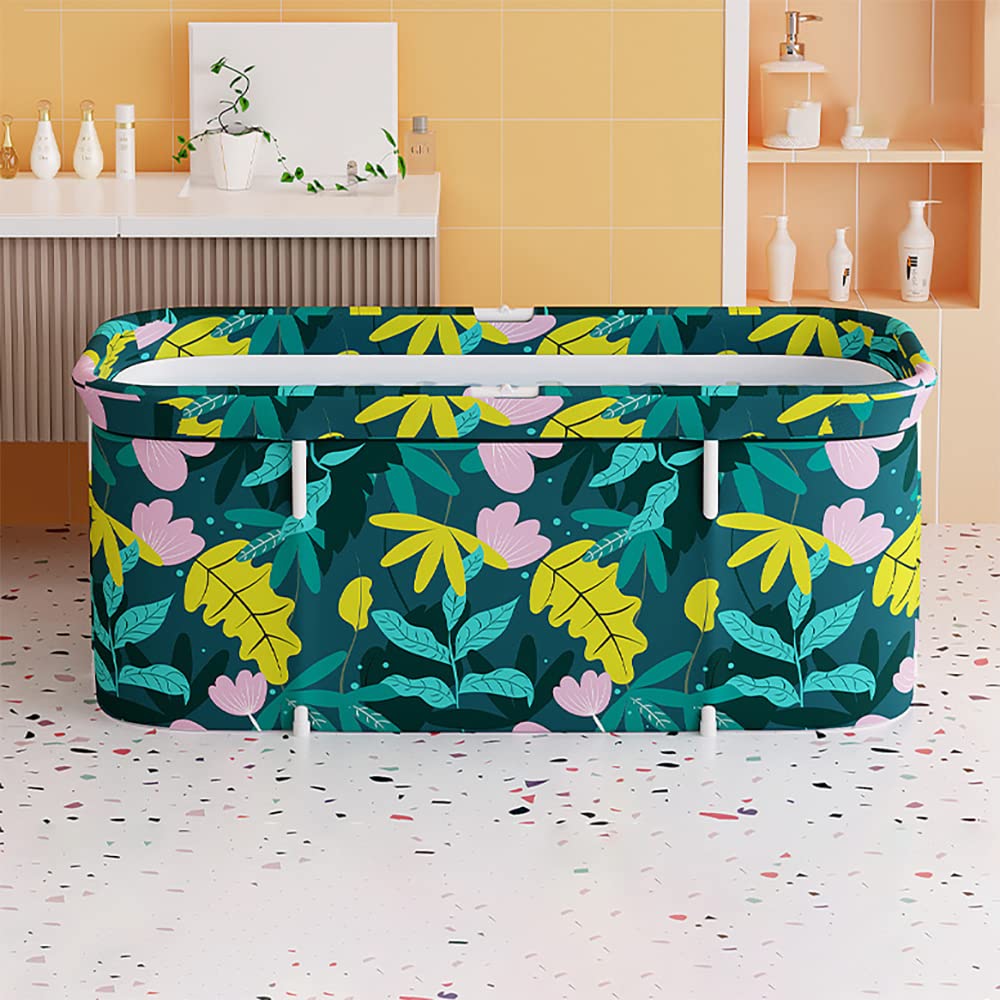 Portable Foldable Bathtub, Separate Family Bathroom SPA Tub, Soaking Standing Bath Tub for Shower Stall, Efficient Taintenance of Temperature, Ideal for Hot Bath Ice Bath
