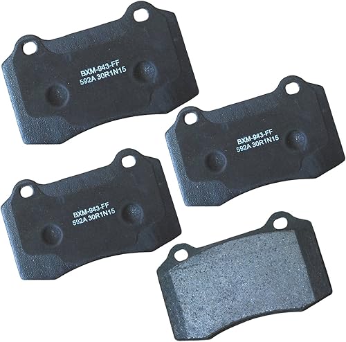 Vista 415 de Bendix Premium SBM8 - Pastillas de freno semimetálicas Premium para modelos seleccionados Buick Special, Camaro, Corvette, Phaeton, Olds F85, Vista