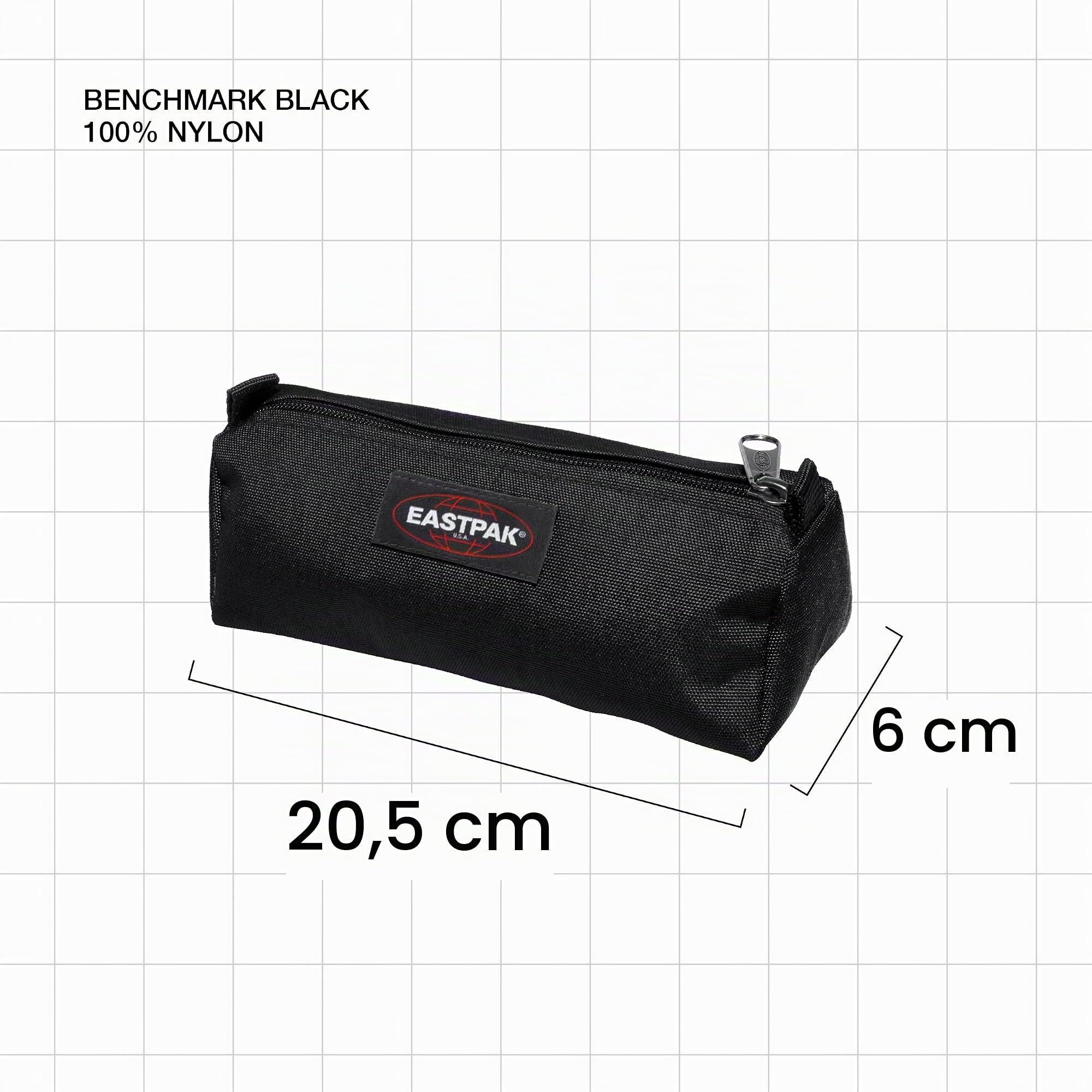 EASTPAK OUT OF OFFICE Rucksack, 44 cm, 27 L, Schwarz (Black) & BENCHMARK SINGLE Federmäppchen, 21 cm, Schwarz (Black)