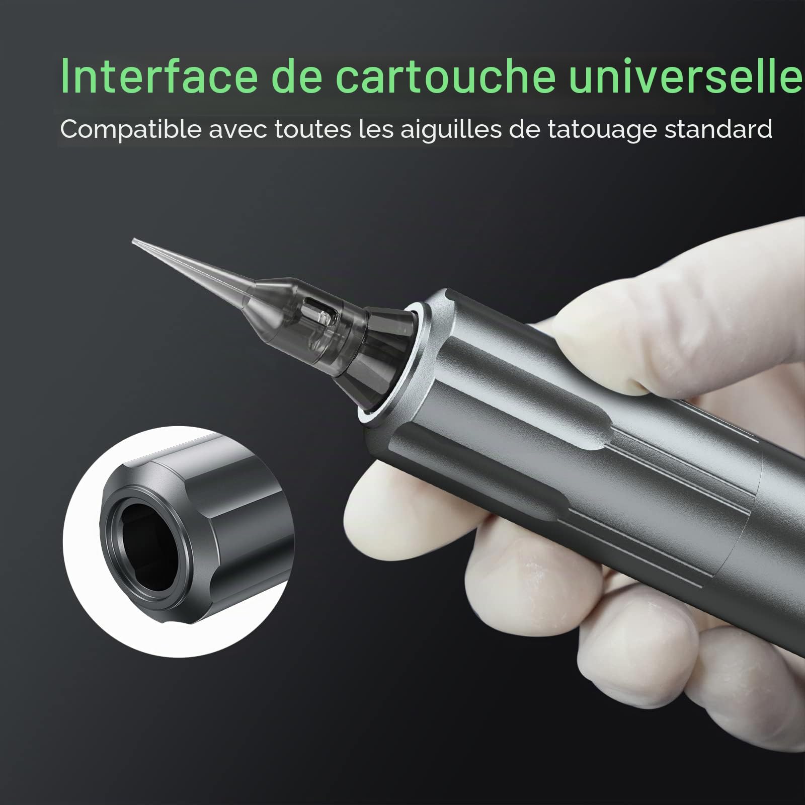 Wireless Permanent Makeup Machine with 2pcs Batteries 15pcs Cartridge Needles Professional Permanent Makeup Machine Kit for Eyeliner Lips Eyebrow for Beginners and Artists