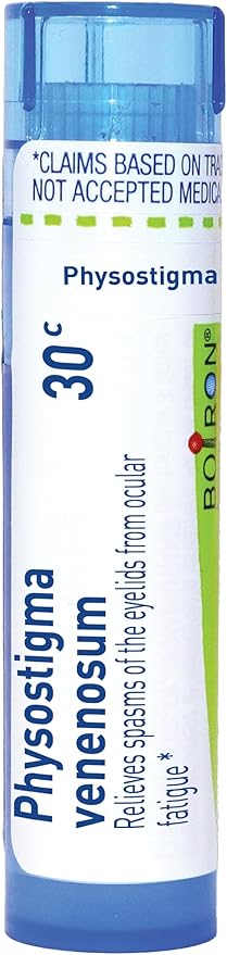 My Personal Guide to the Best Homeopathic Remedies for Glaucoma (Supportive) 10 Boiron Physostigma Venenosum 30C for Eye Spasms from Ocular Fatigue - 80 Pellets