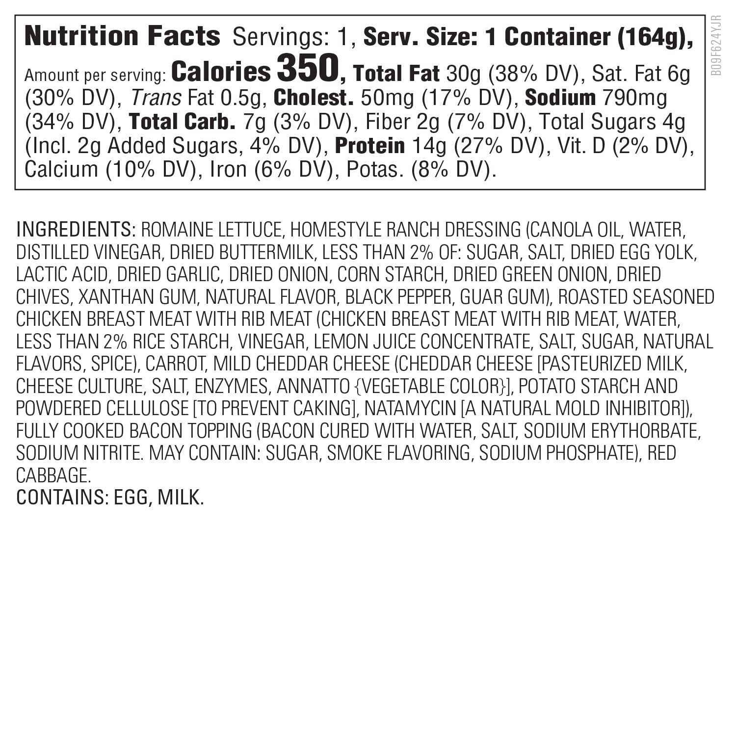 Amazon Fresh Brand Ranch Salad With Chicken Bacon 5 8 Oz — view 4