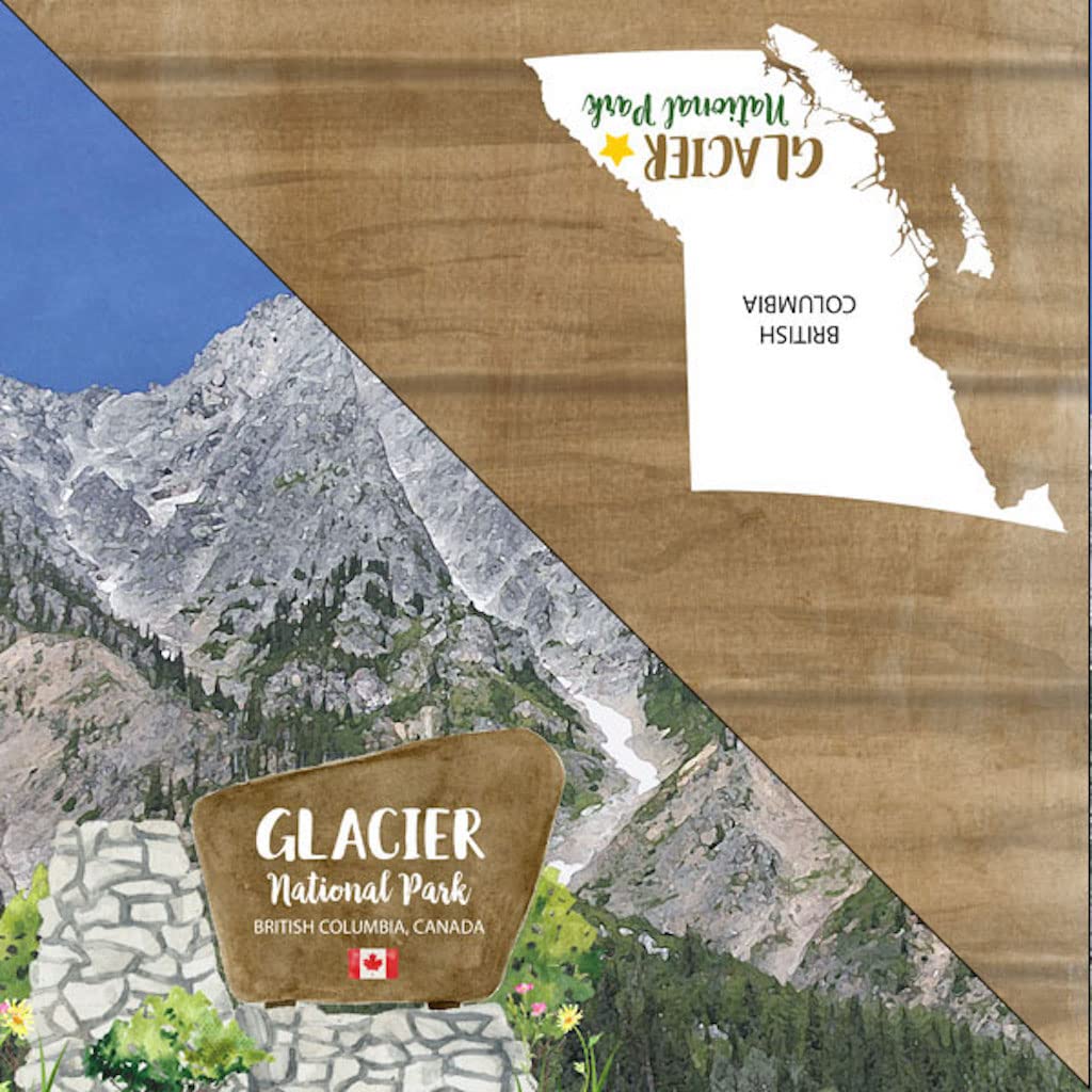 Scrapbook Customs 39744 Glacier National Park British Columbia Canada 12 x 12 Scrapbook Paper - 1 Sheet