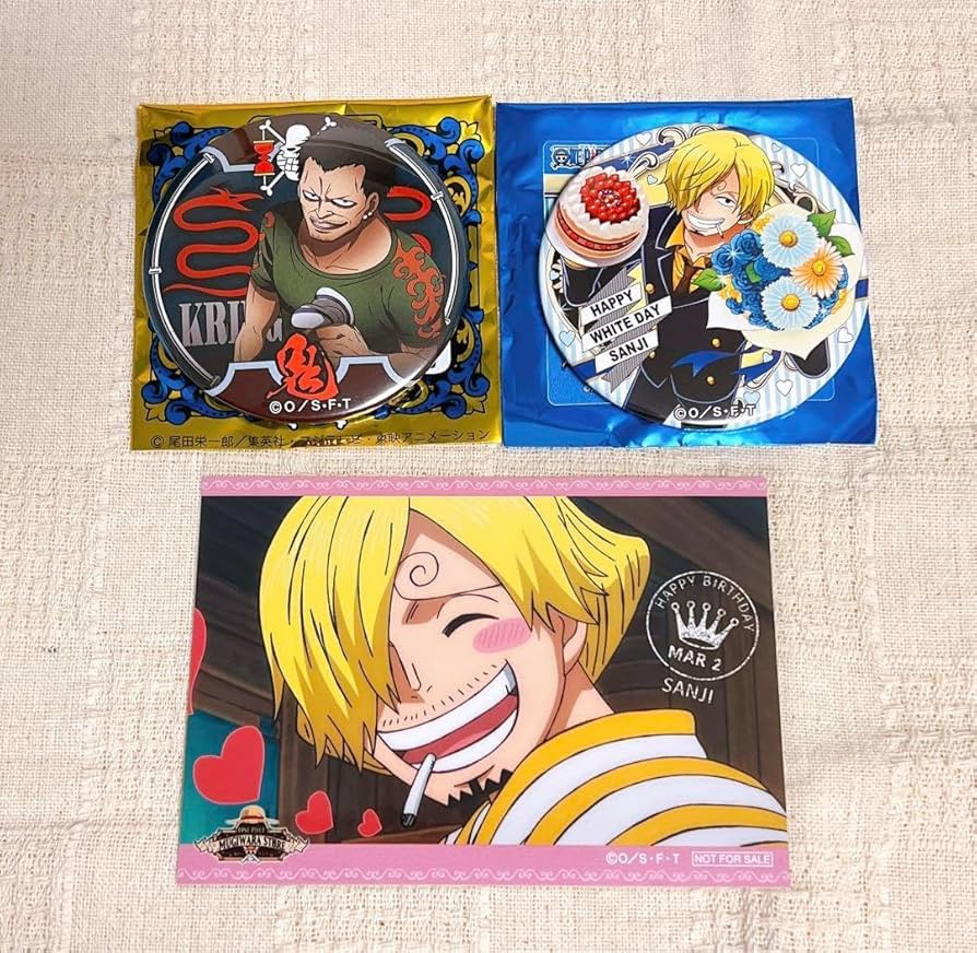 ワンピース　サンジ　ハッピーバースデー　ブロマイド ワンピース バースデーブロマイド 初回限定ピンズ付き サンジ