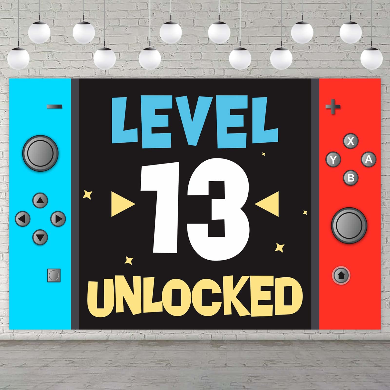 New Level Unlocked バースデーセット Amazon.com: Level 13th Unlocked Happy 13th Birthday Level Up