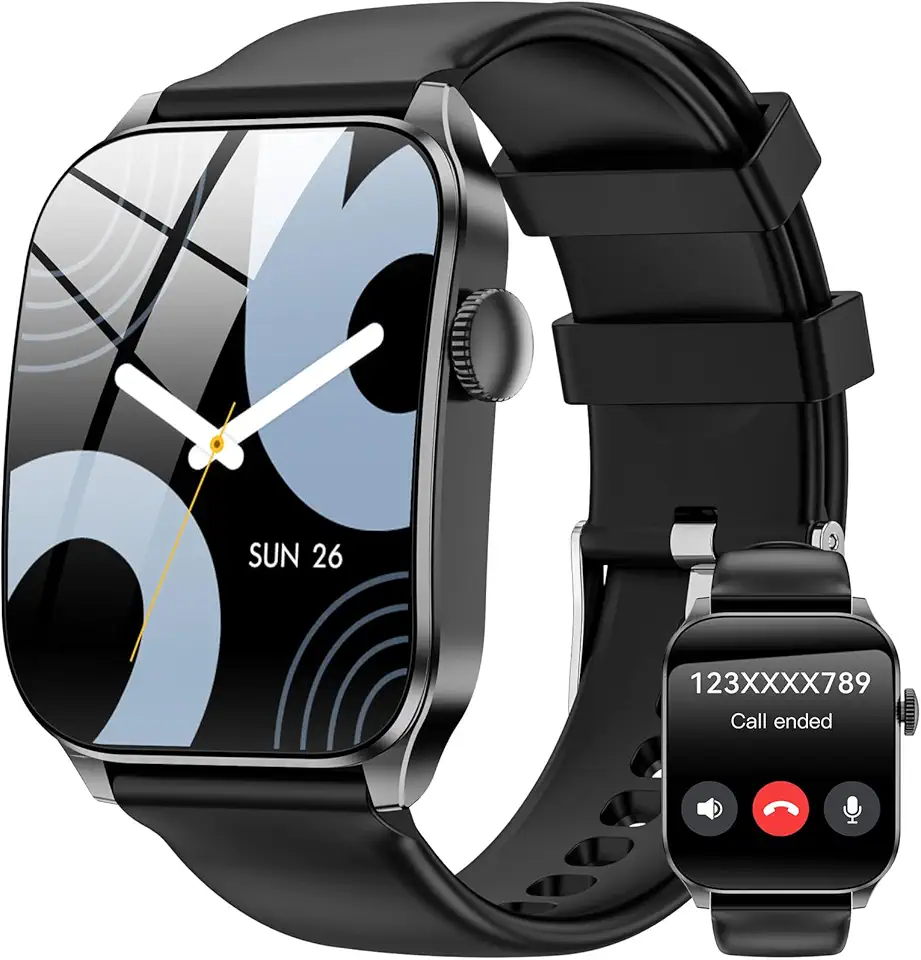 Curve Smart Watch for Men Women, 1.91" Smartwatches with 120+ Sport Modes, Fitness Tracker with Bluetooth Call, Waterproof Activity Tracker Smartwatch for iOS Android Phones
