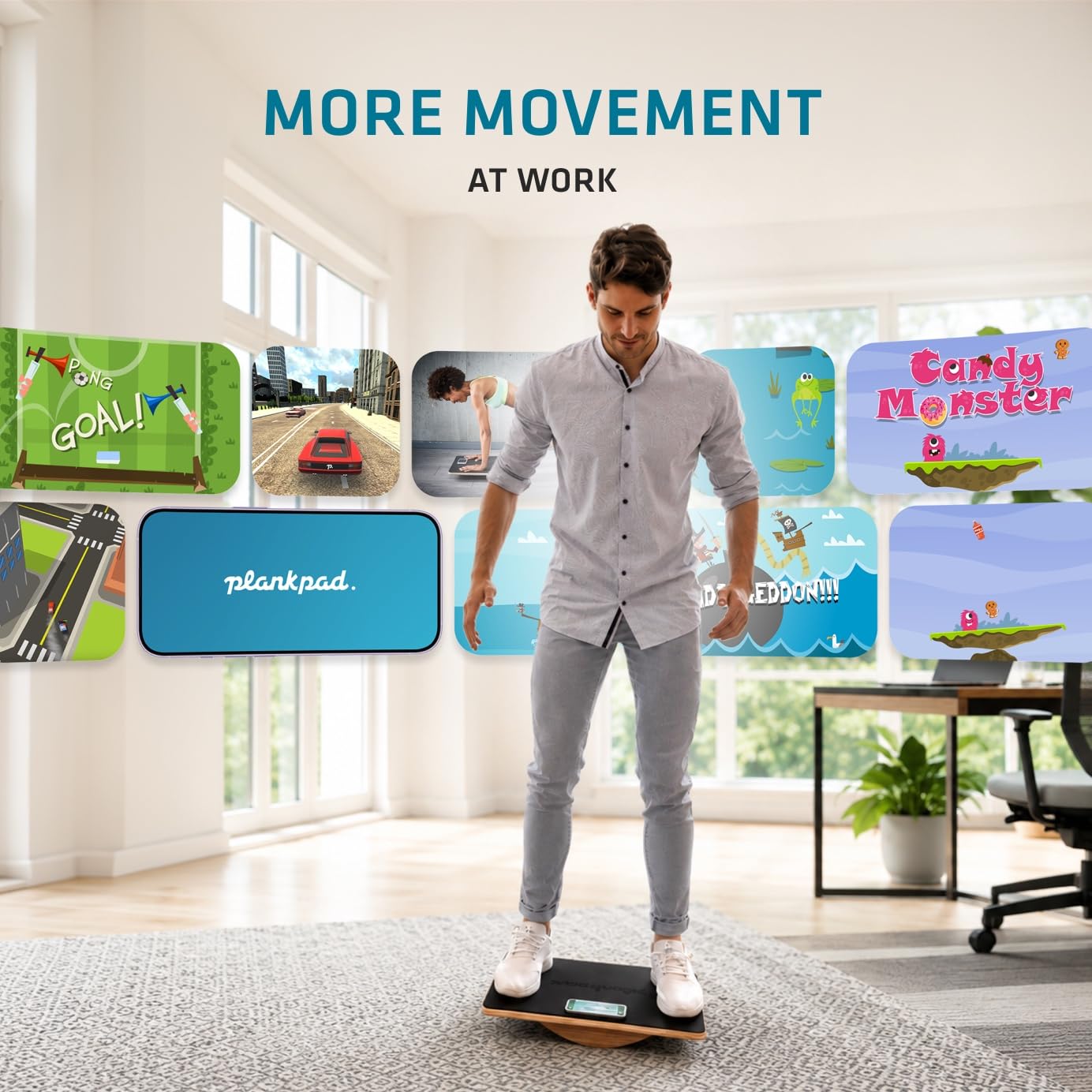Amazon | Plankpad - iOSおよびAndroid用トレーニングアプリ搭載
