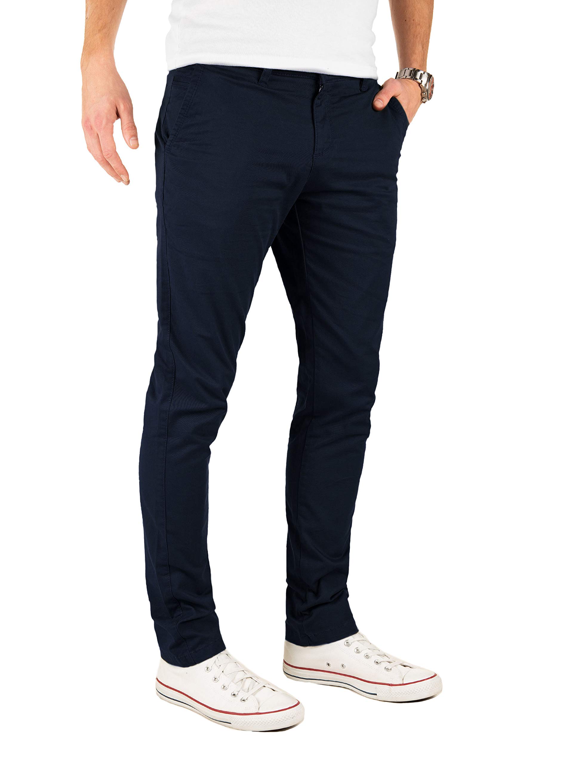 Yazubi - Pantalón Chino para Hombre - Modelo Kyle Slim Fit - Pantalón Chino con Elastano