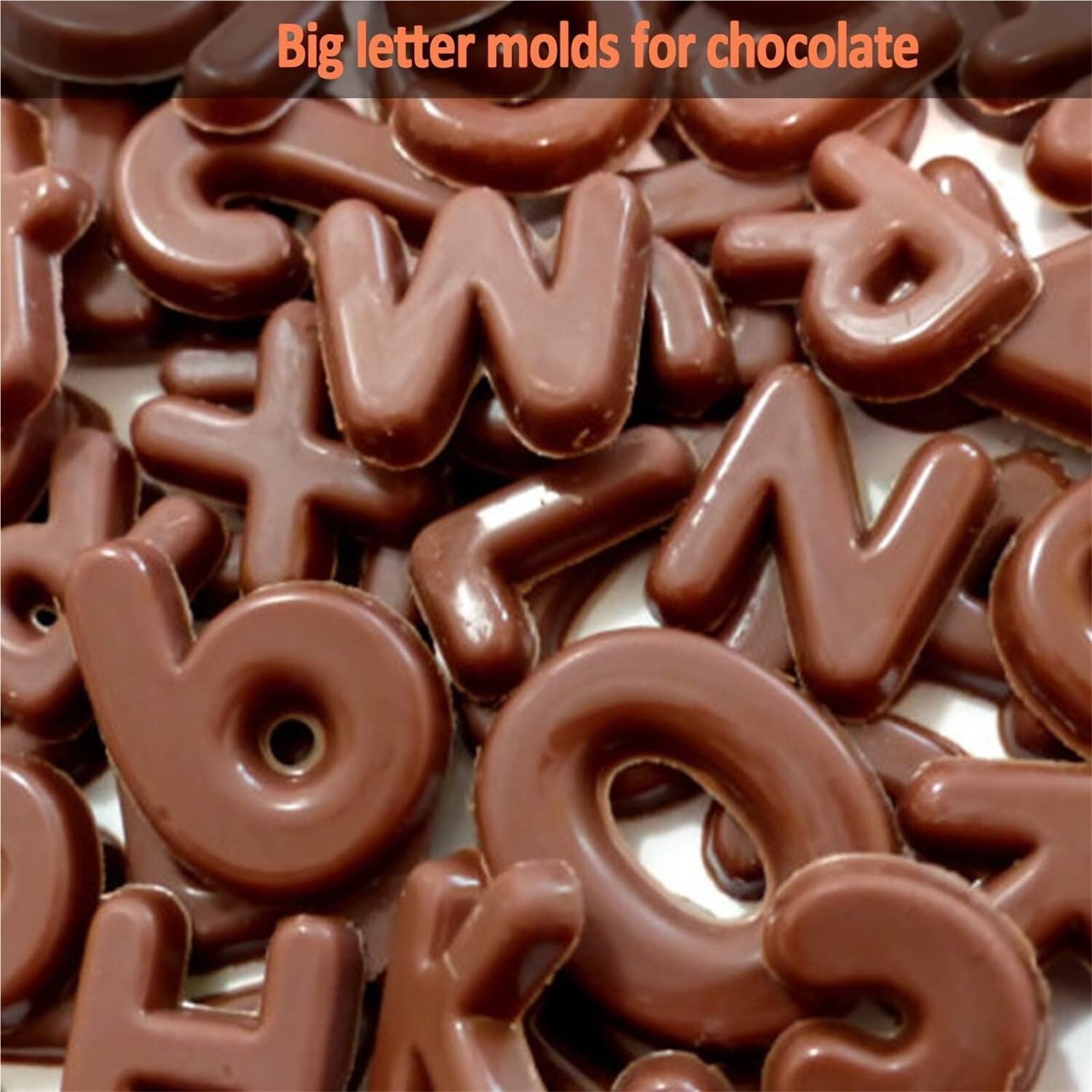 Juego de 3 moldes silicona for chocolate con 26 letras y números del alfabeto. Ideales for decorar galletas Para Repostería Y Postres
