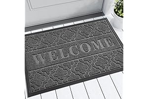 Yimobra Dark Gray Welcome Door Mat: Durable Entrance Guardian for Your Home