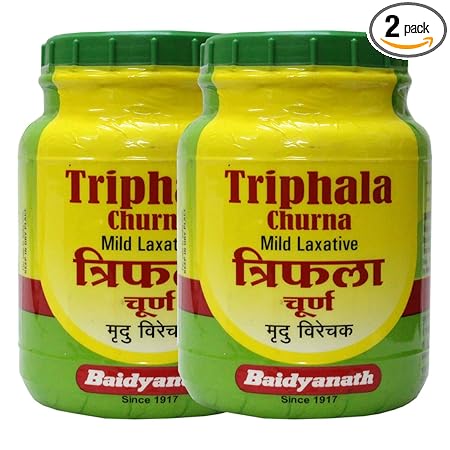 Baidyanath Triphala Churna 500 g (Pack of 2) - Helps Relieve Constipation Acidity & Gas Relief - Ayurvedic Remedy For Gastro-Intestinal Health