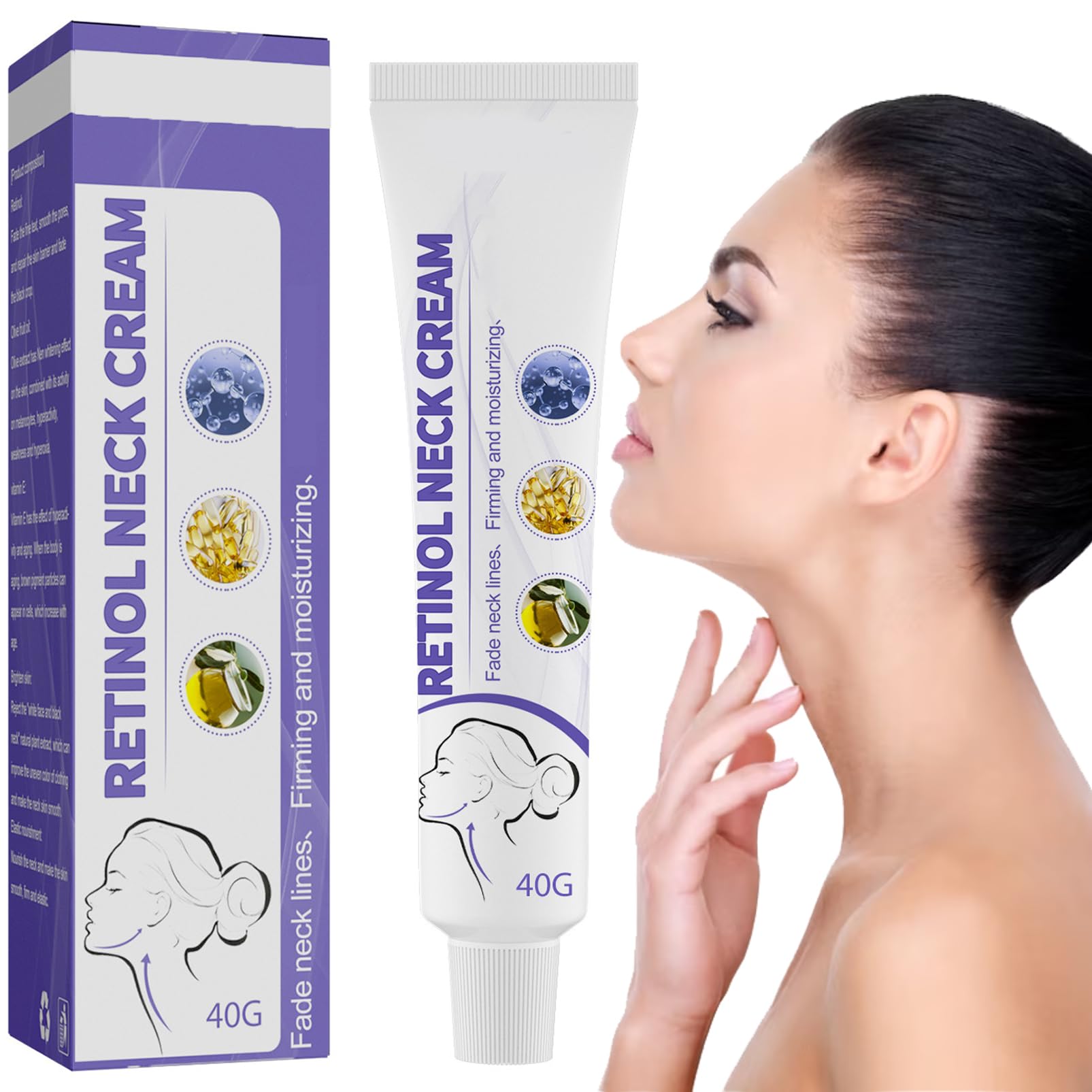 Neck Firming Cream,Strengthen Neck Cream,Neck Firming Cream Tightening Lifting Sagging Skin,Aging Skin & Saggy Skin,Anti Aging Neck Cream,Reduce Wrinkles & Smoothing Neck Fine LIines-Neck&Body