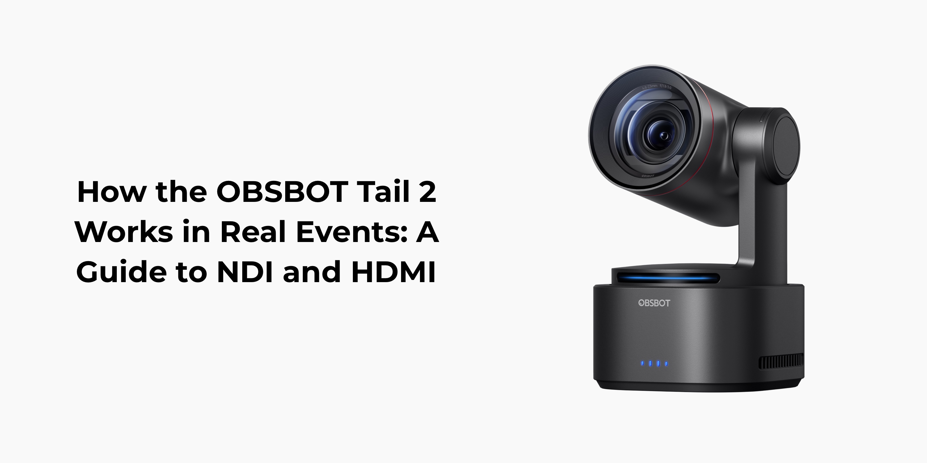 Amazon.com: OBSBOT Tail 2 PTZR NDI Cámara 4K @60FPS, seguimiento