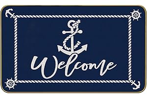 Mingnei Boat Floor Mat: Nautical Welcome Mat for Home Boats and Outdoor Entrance