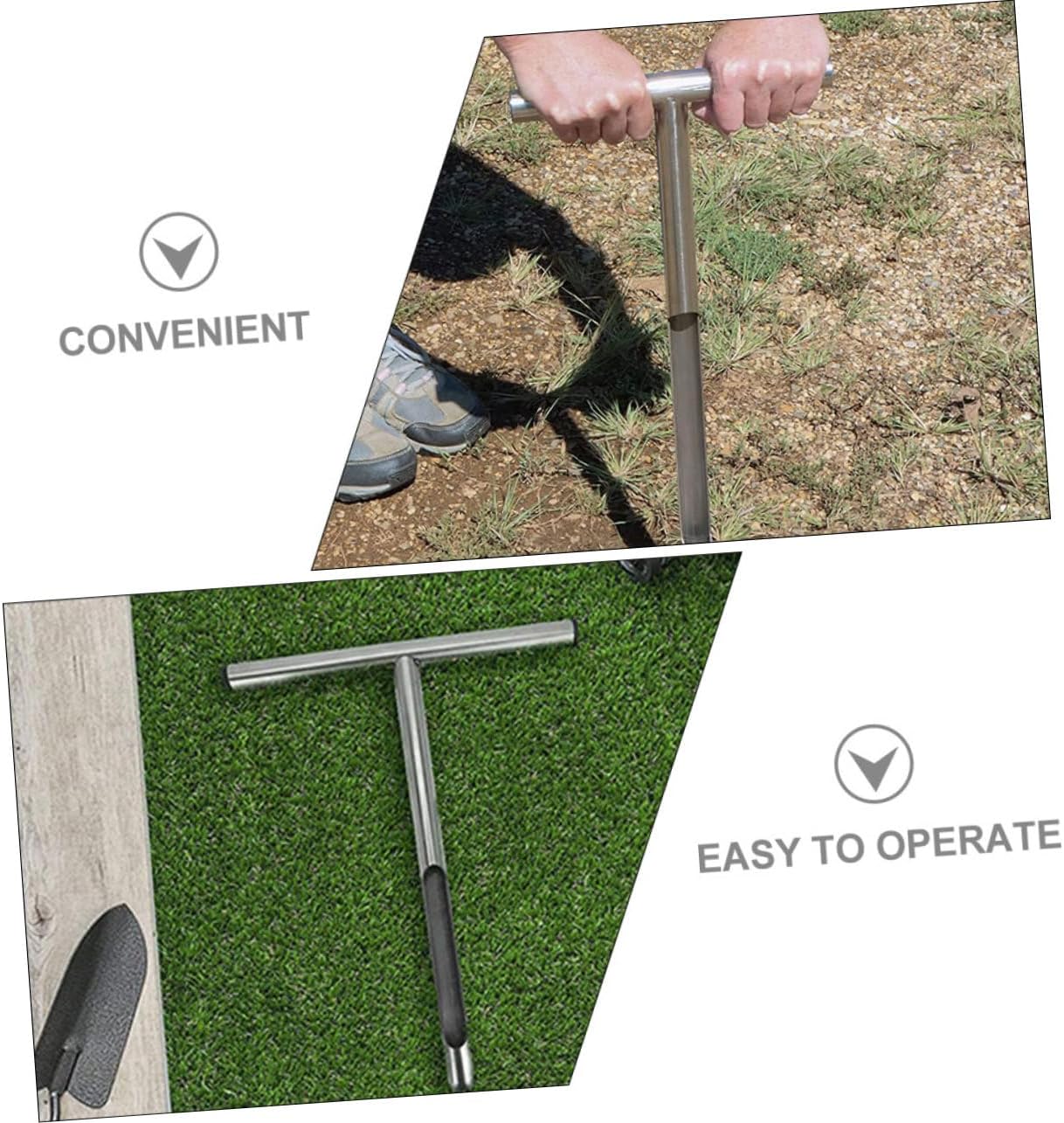 Handle Stainless Steel Soil Sampler Probe Tool for Accurate Soil Testing Design for Lawn Garden and Agriculture Use