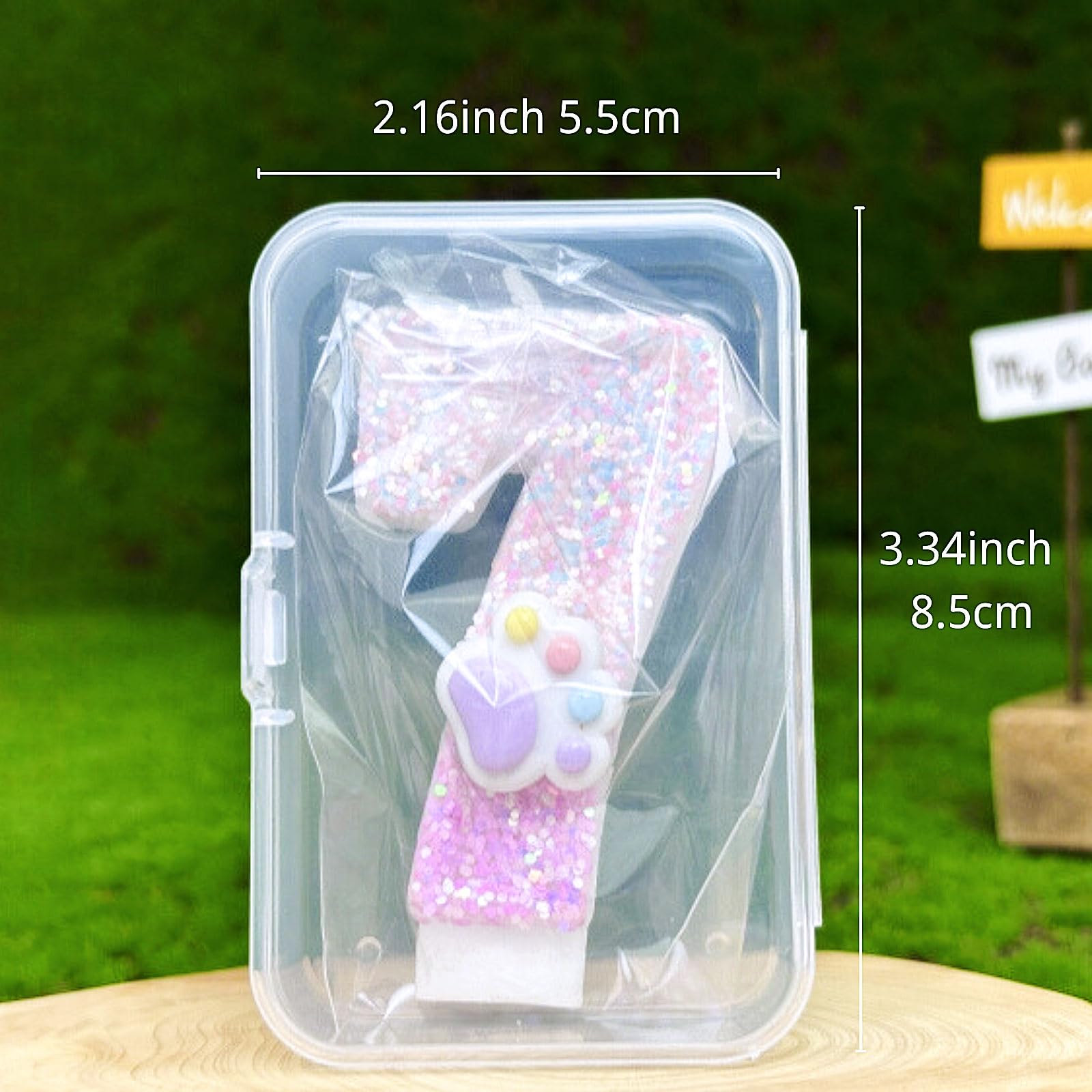 CasaPopz Cat and Dog Paw Number Candles for Cake Decoration, Pink Kitten Paw Number 4 Candle, Dog Themed Birthday Cake Topper for Party Decorations