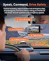 Vista 9 de 70mai Cámara de tablero dual A810S 4K frontal y trasera, STARVIS 2 HDR Super Night Vision, detección de movimiento AI y estacionamiento 24/7