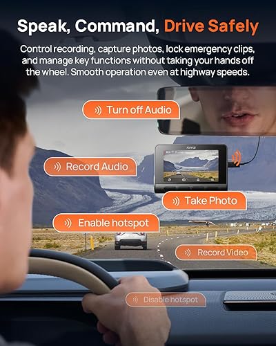 Miniatura 9 de 70mai Cámara de tablero dual A810S 4K frontal y trasera, STARVIS 2 HDR Super Night Vision, detección de movimiento AI y estacionamiento 24/7