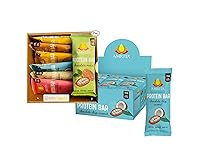 Vista 1 de Amrita Paquete de muestra (7 barras) + barra de proteína de coco con chispas de chocolate (12 barras) Sin maní, sin soja, sin gluten, sin lácteos