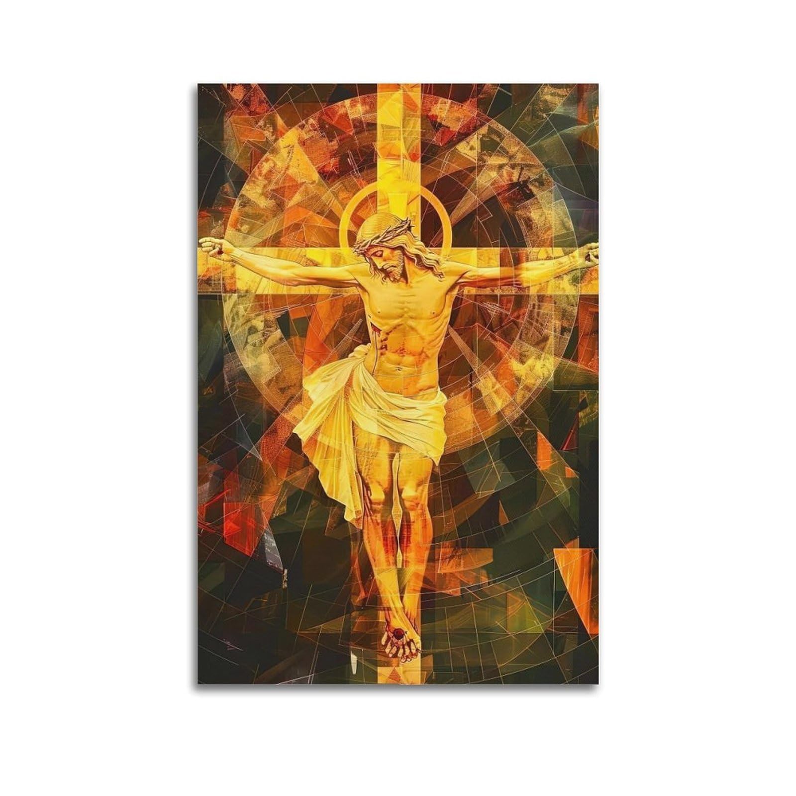 ESTE Christianity Religion Jesus Modern Art Cross Poster Decorative Painting Canvas Modern Art Picture 24x36inch(60x90cm)