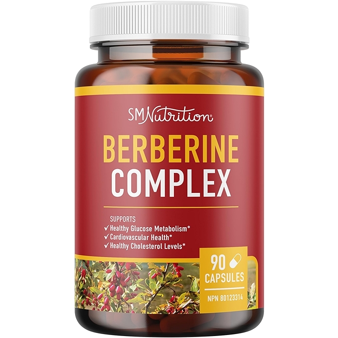 Berberine HCL补充剂 高浓度支持血糖和心血管健康