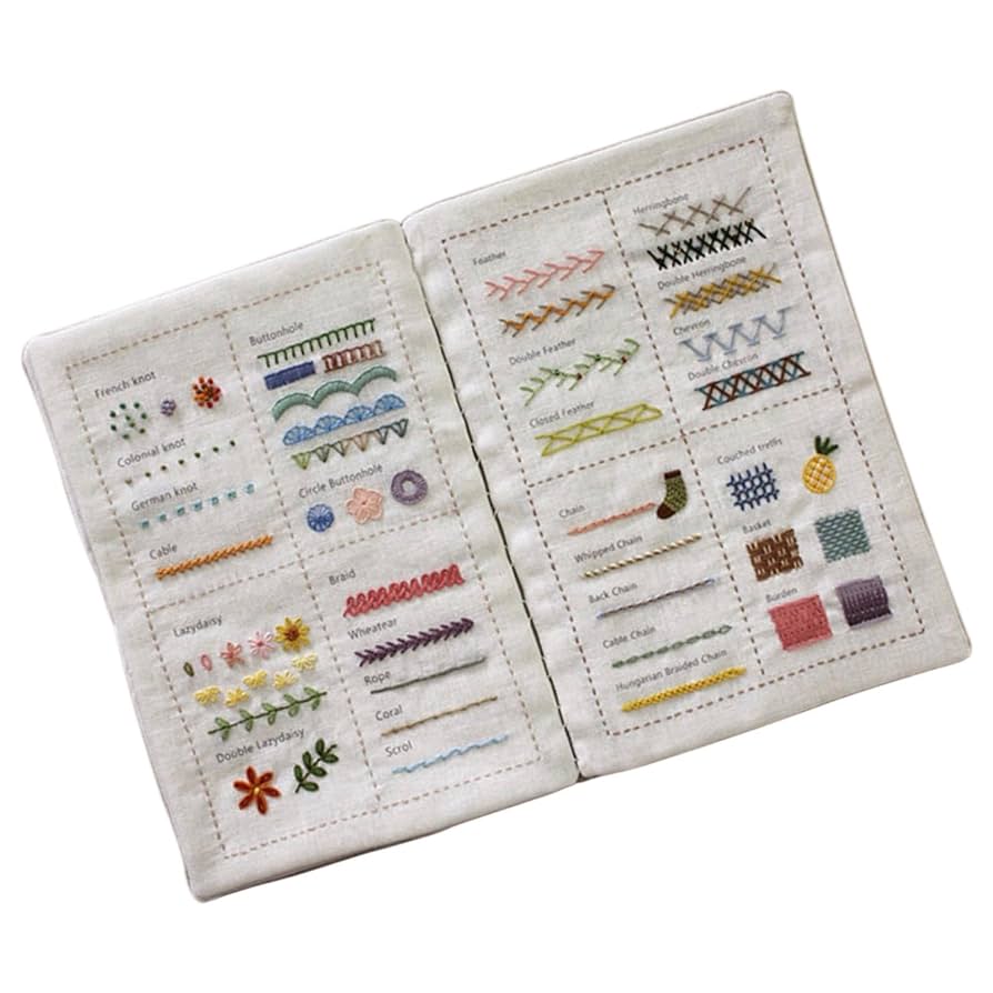 Amazon | 裁縫本、愛好家と初心者のための刺繍説明書、ステッチ