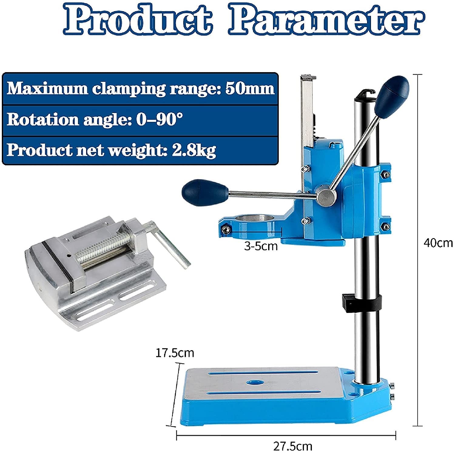 Benchtop Bench Drill Presses? Drill Press Stand with Vise for Hand Drill? Drill Press Floor Stand Workbench Repair Tool for Drilling Collet Workshop