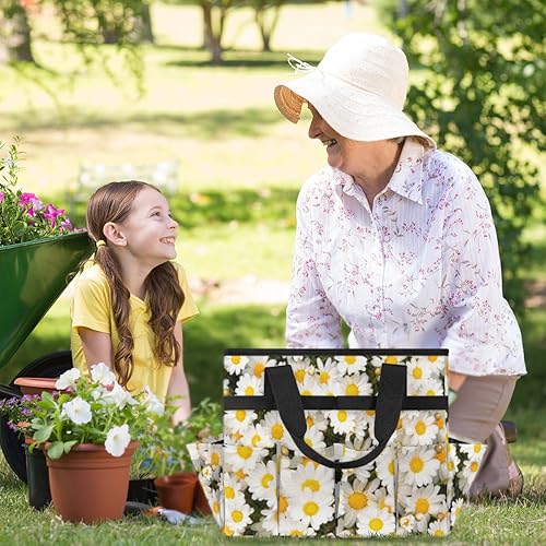 Miniatura 6 de Daisy Garden Tool Tote Bag for Women Men Gardening Tool Storage Bags with 10 Pockets Standable Garden Home Tool Kits Organizer for Indoor Outdoor