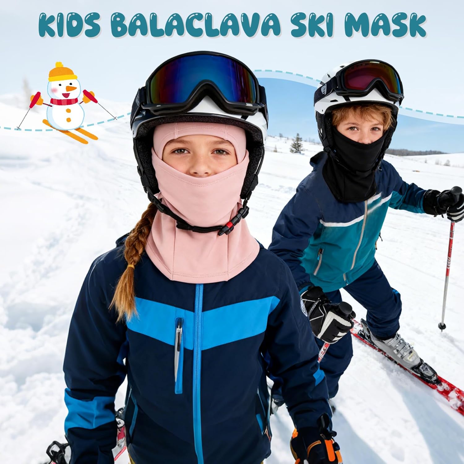 American Trends Kids Balaclava Ski Mask for Kids Winter Full Face Mask for Boys Girls Windproof neck Warmer - Image 6